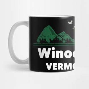 Mountain Sunset Flying Birds Outdoor Winooski Vermont Mug